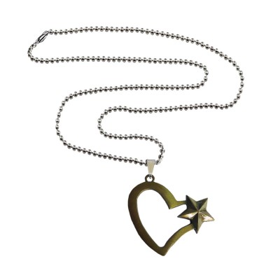 Open Heart Star Pendant By Menjewell